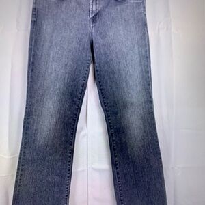 J Brand Selena Woman Cropped Mid Rise Jeans Raw Hem Size 27 Gray